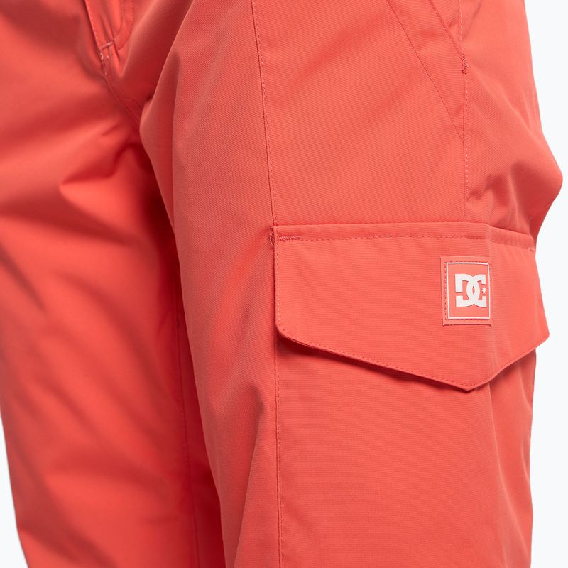 Pantaloni de snowboard pentru femei DC Nonchalant hot coral 5