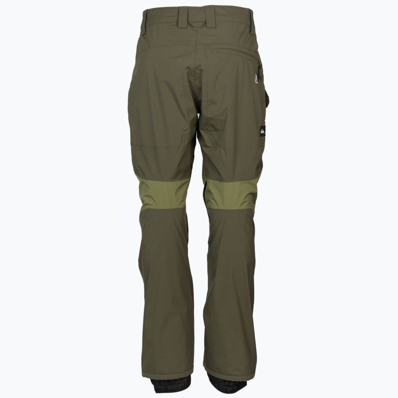 Pantaloni de snowboard pentru bărbați Quiksilver Tr Stretch, verde, EQYTP03165 2