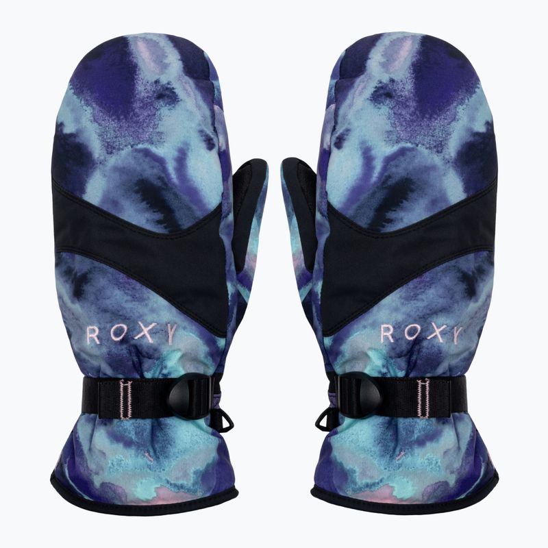 Mănuși de snowboard pentru femei ROXY Jetty 2021 niebieski/fioletowo/różowo/czarny 2