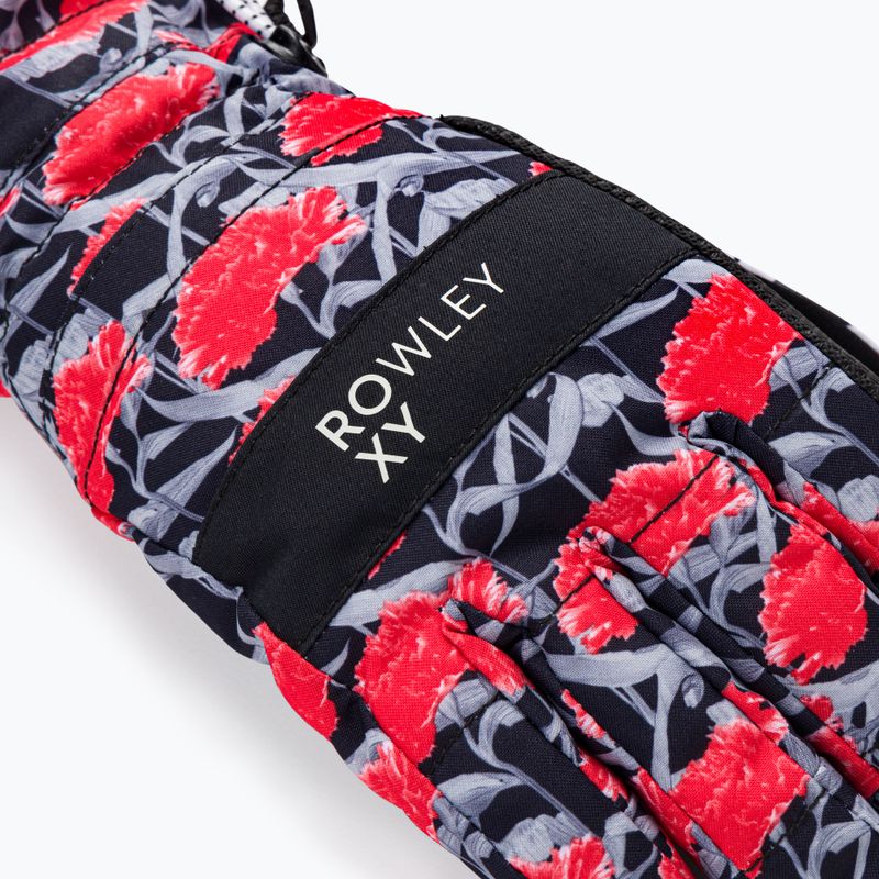 Mănuși de snowboard pentru femei ROXY Cynthia Rowley 2021 true black/white/red 4