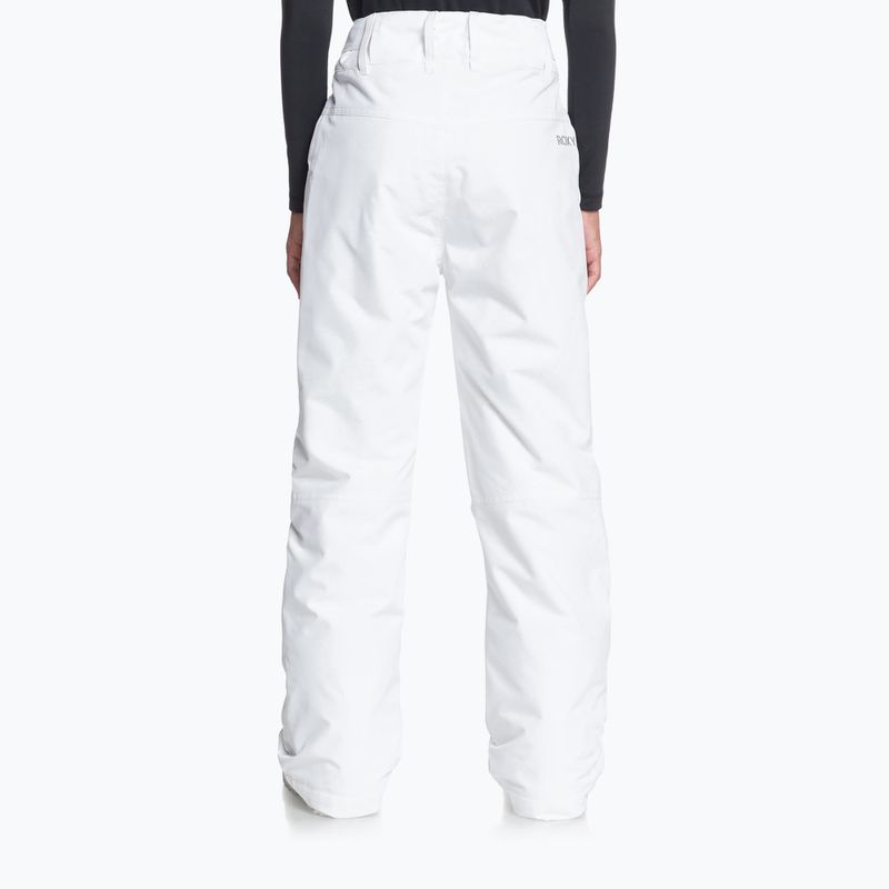 Pantaloni de snowboard pentru copii ROXY Backyard Girl 2021 bright white 3