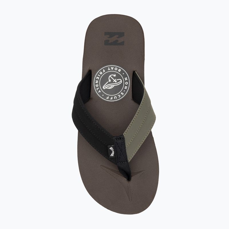 Papuci pentru bărbați Billabong All Day Impact chocolate MFOT1BAD-CHO 5