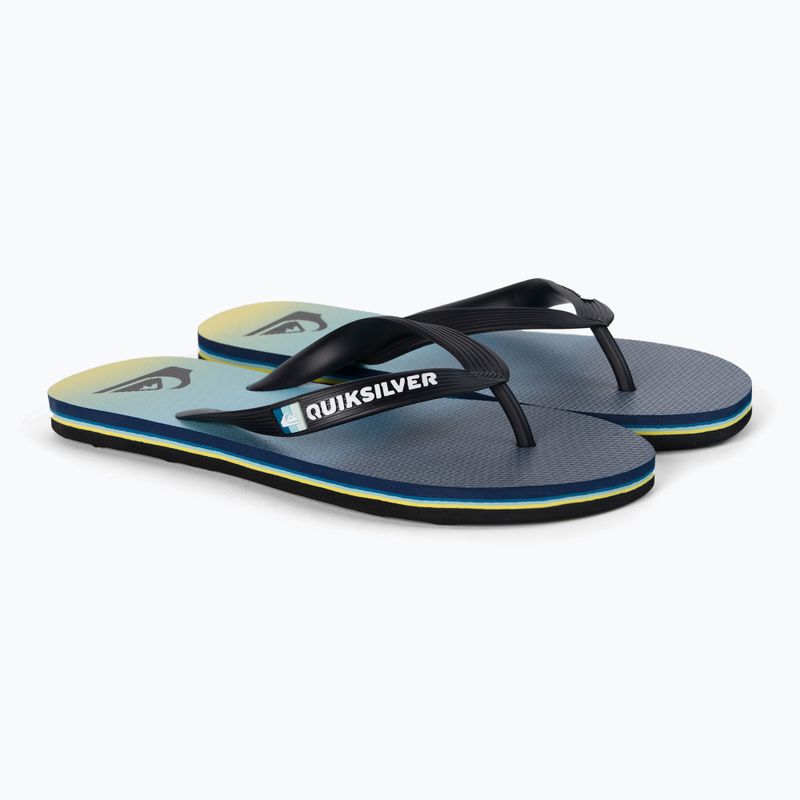 Șlapi pentru bărbați Quiksilver Molokai Newwave black/blue/blue 5