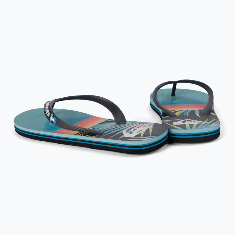 Șlapi pentru bărbați Quiksilver Molokai Panel blue 3