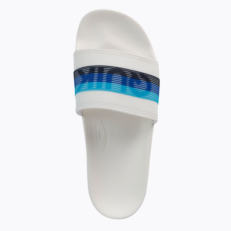Șlapi pentru bărbați Quiksilver Rivi Wordmark Slide white/white/blue 6