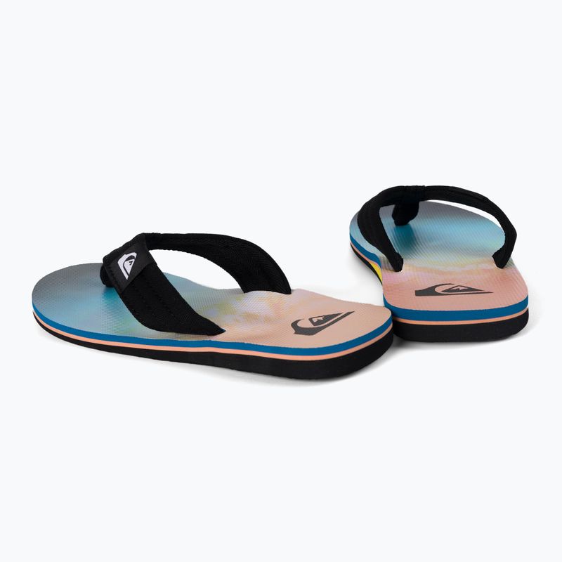 Șlapi pentru bărbați Quiksilver Molokai Layback blue/blue/orange 3