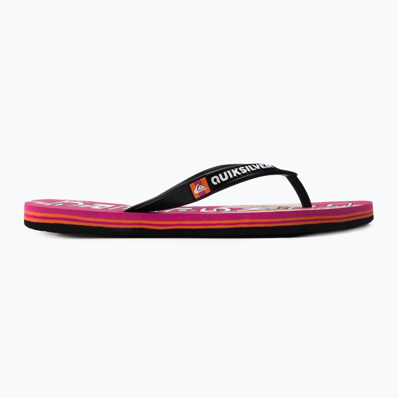 Șlapi pentru bărbați Quiksilver Molokai Acid Drop black/orange/orange 2