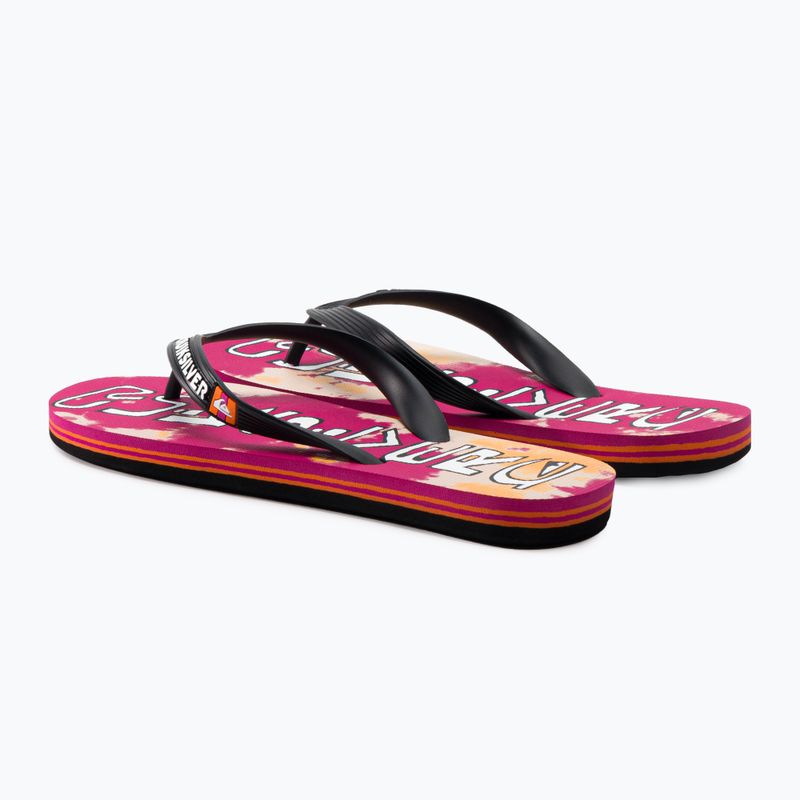 Șlapi pentru bărbați Quiksilver Molokai Acid Drop black/orange/orange 3