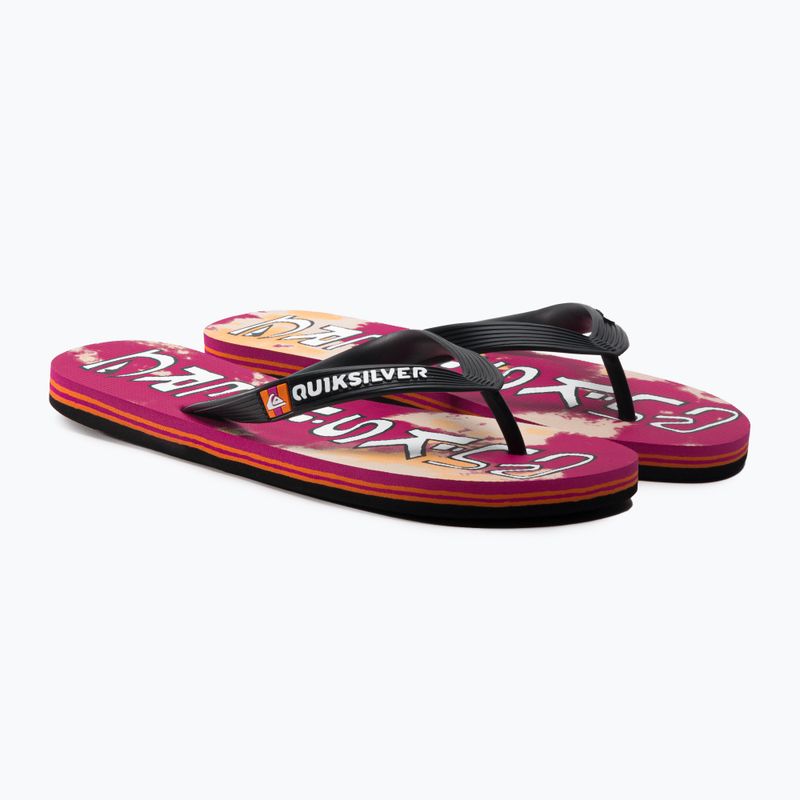 Șlapi pentru bărbați Quiksilver Molokai Acid Drop black/orange/orange 5