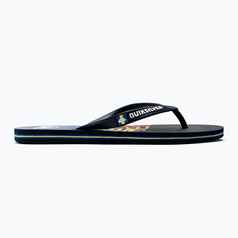 Șlapi de plajă bărbați Quiksilver Molokai Art SNDL albastru AQYL101264-BYJ1 2
