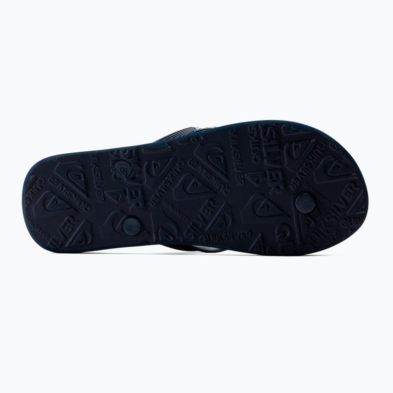 Șlapi de plajă bărbați Quiksilver Molokai Art SNDL albastru AQYL101264-BYJ1 4