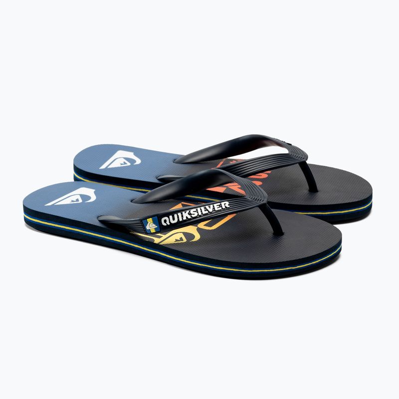 Șlapi de plajă bărbați Quiksilver Molokai Art SNDL albastru AQYL101264-BYJ1 5