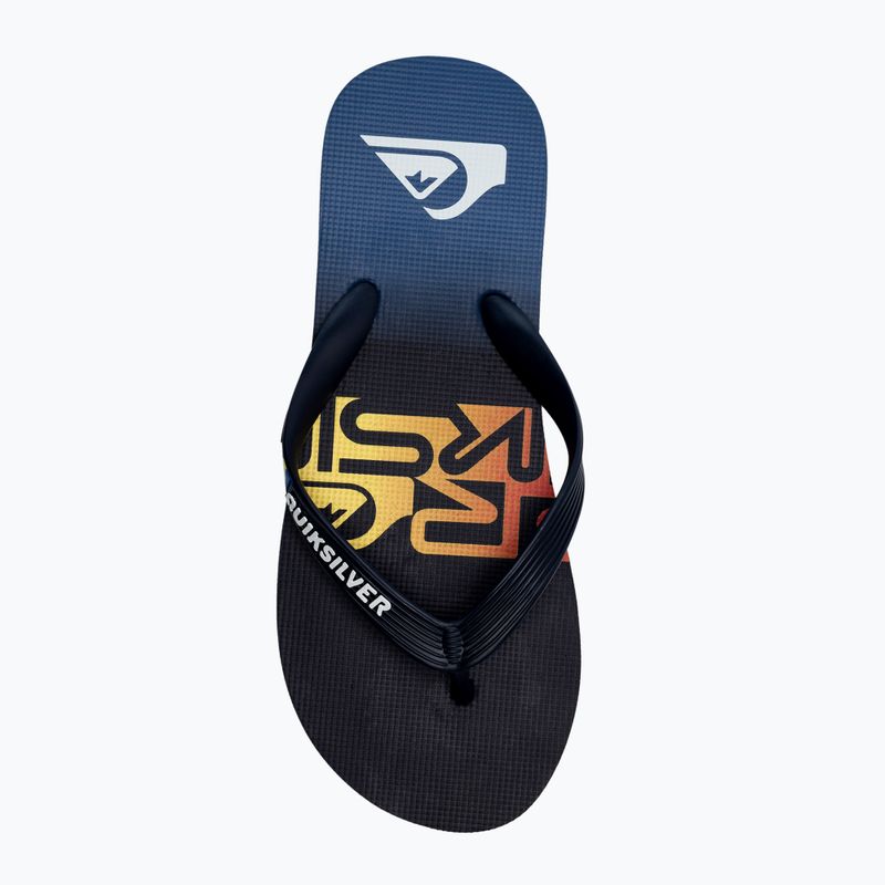 Șlapi de plajă bărbați Quiksilver Molokai Art SNDL albastru AQYL101264-BYJ1 6