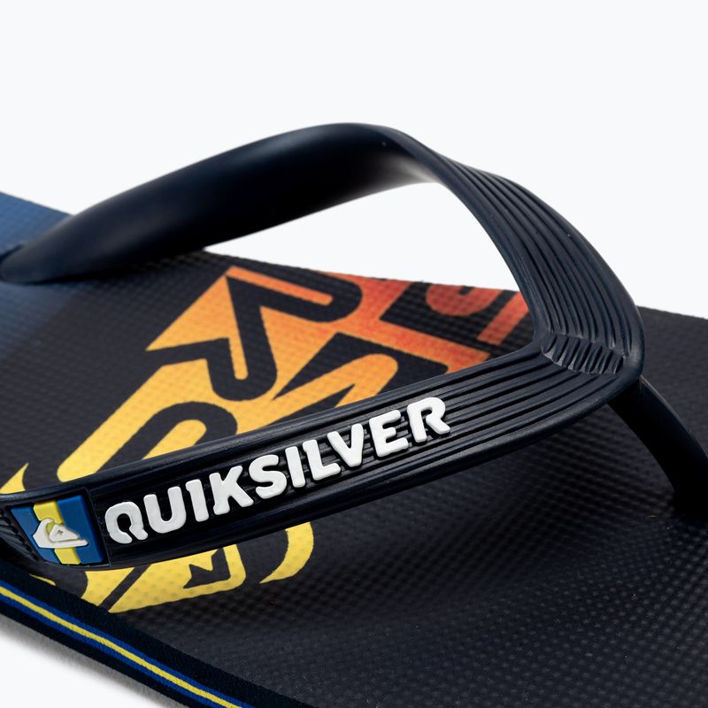 Șlapi de plajă bărbați Quiksilver Molokai Art SNDL albastru AQYL101264-BYJ1 7