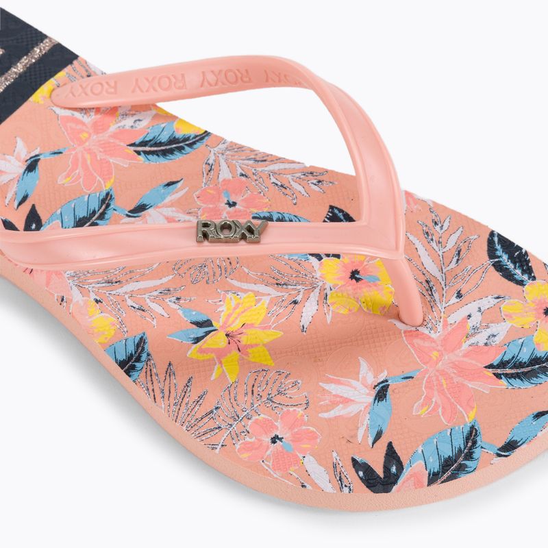 Flip flop pentru copii ROXY Viva Stamp II 2021 lt peach 7