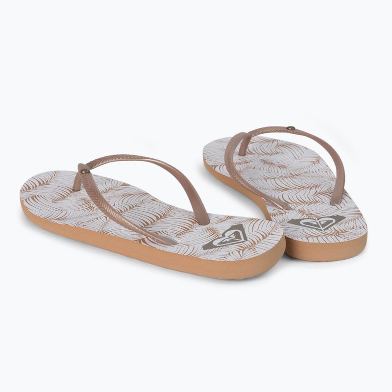 Flip flop pentru femei ROXY Bermuda Print J 2021 white/tan 3