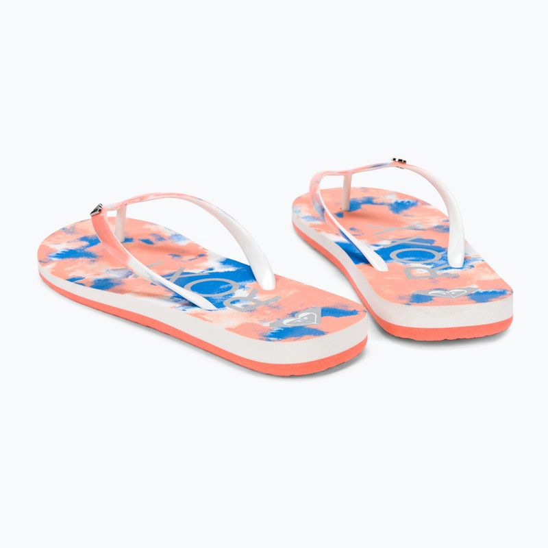 Flip flop pentru copii ROXY Pebbles VII 2021 blue coral 3