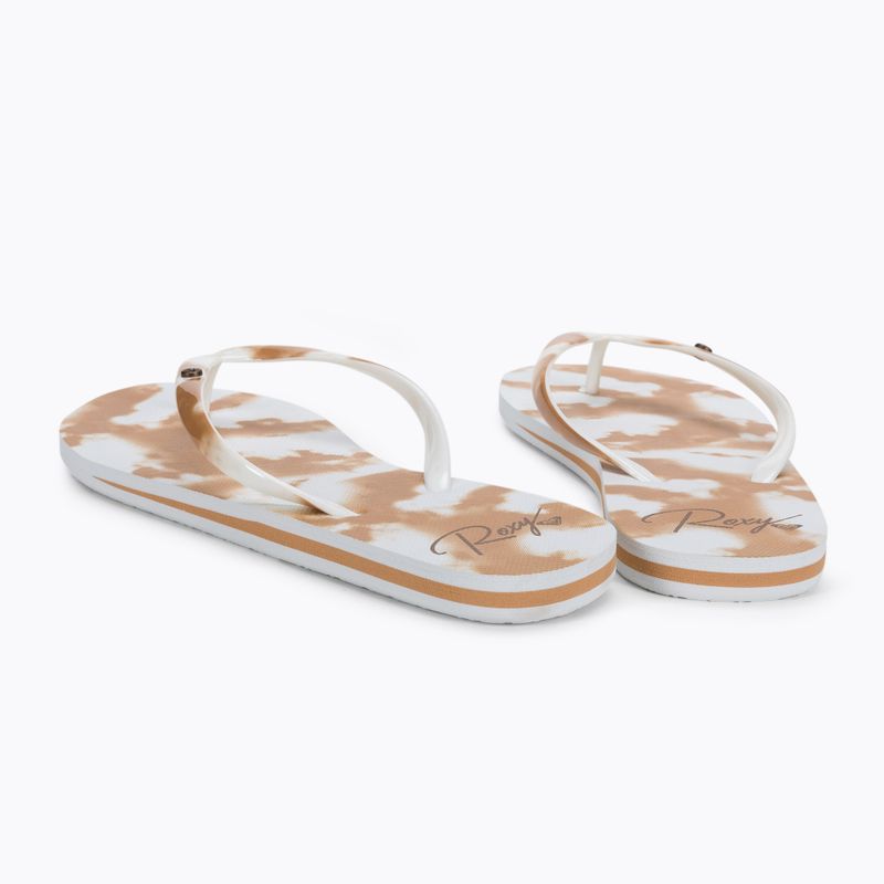 Flip flop pentru femei ROXY Portofino III 2021 beige/white 3