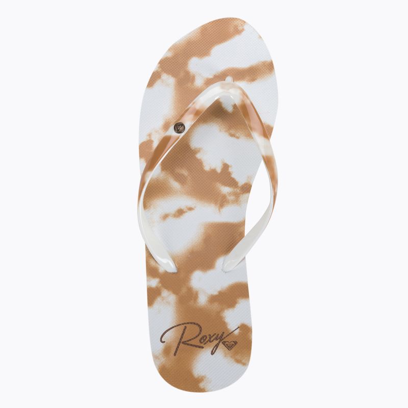 Flip flop pentru femei ROXY Portofino III 2021 beige/white 6