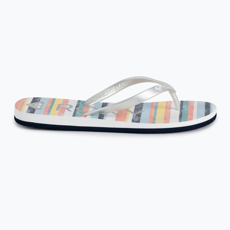 Flip flop pentru copii ROXY Tahiti VII 2021 stripe citrus/olmpian blue 2