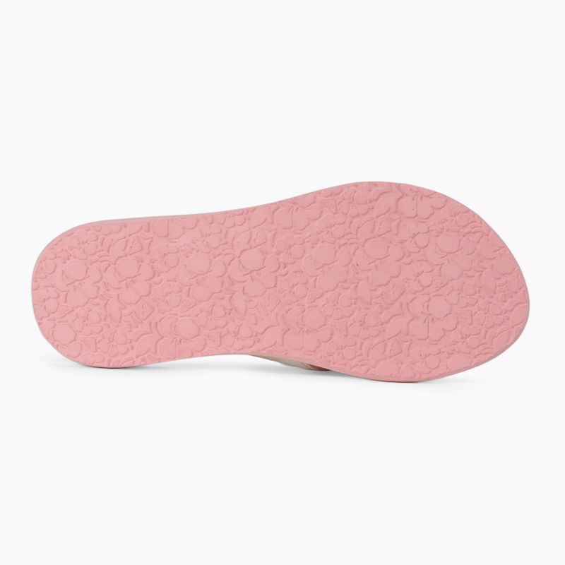 Flip flop pentru femei ROXY Coastin Print 2021 white/pink 4