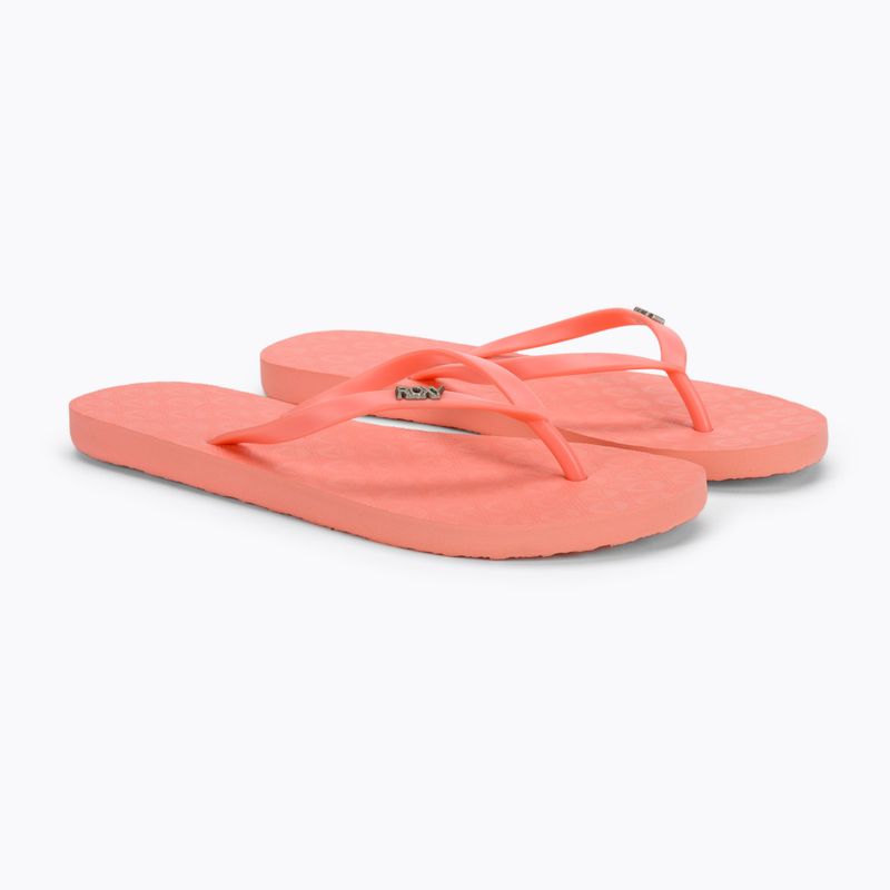 Flip flop pentru femei ROXY Viva IV 2021 hot coral 5