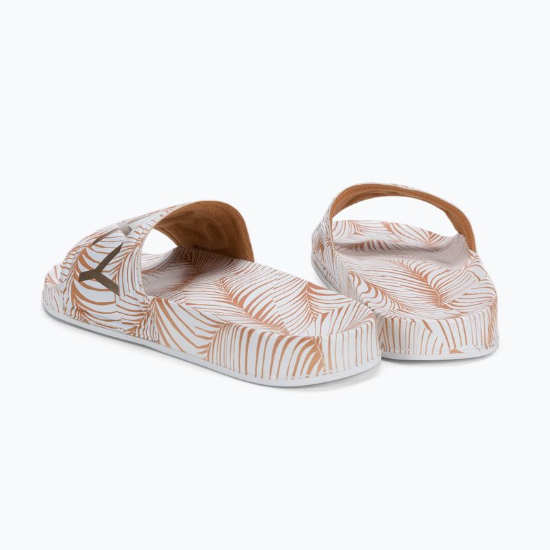 Flip-flops pentru femei ROXY Slippy Printed 2021 white/tan 3