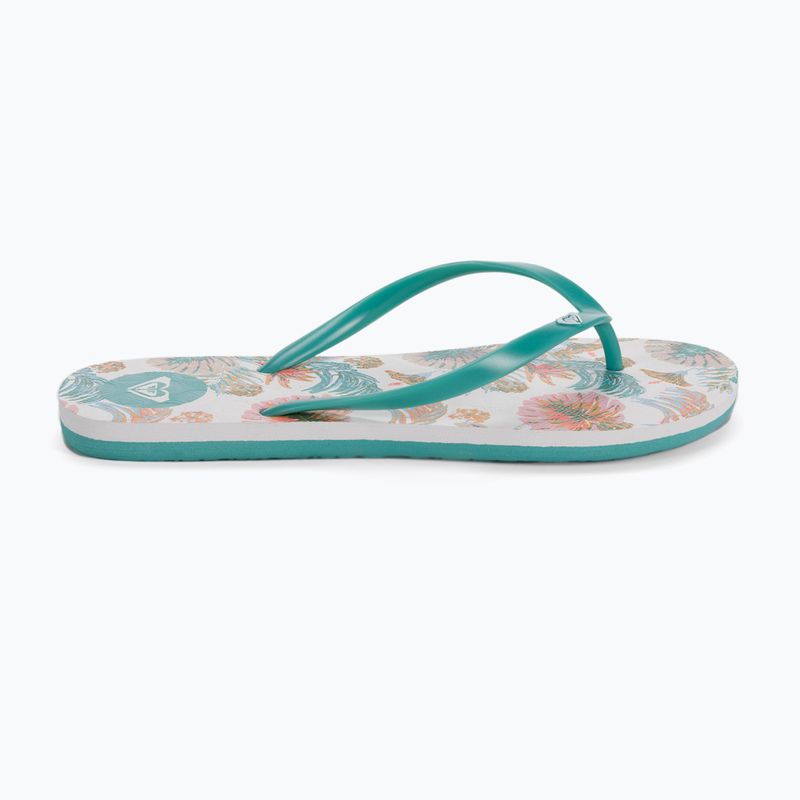 Flip flop pentru femei ROXY To The Sea X 2021 white/aqua 2
