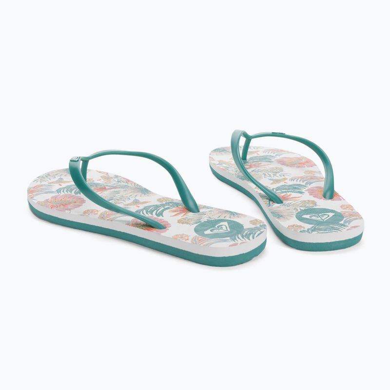 Flip flop pentru femei ROXY To The Sea X 2021 white/aqua 3