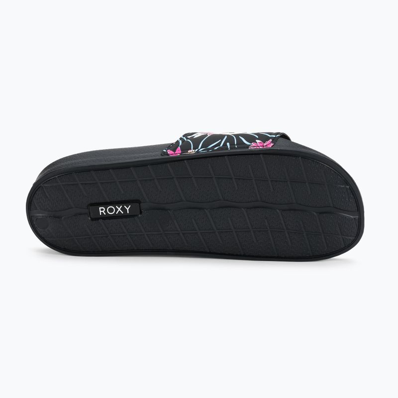 Flip-flops pentru femei ROXY Slippy II 2021 black/azela pink 4