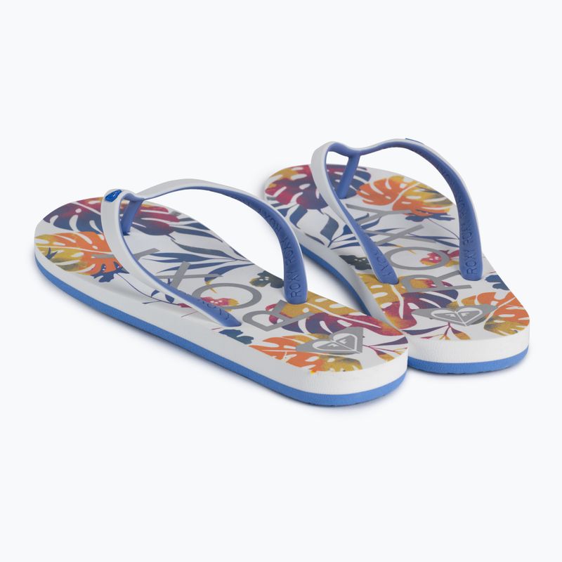Flip flop pentru femei ROXY Tahiti VII 2021 white/blue/white 3