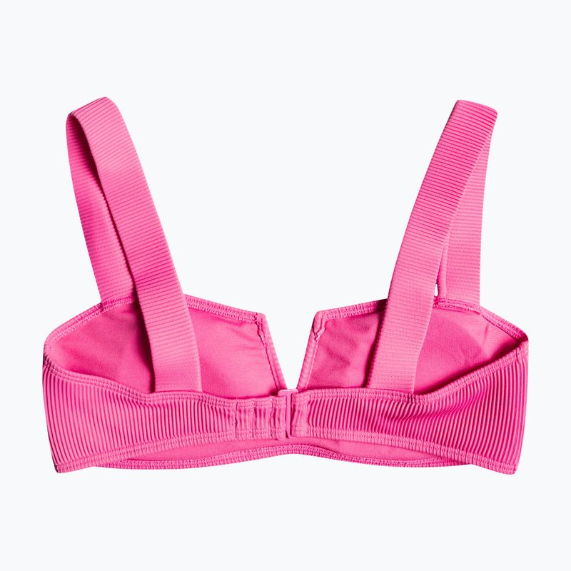 Costum de baie top ROXY Love The Coco V 2021 pink guava 2