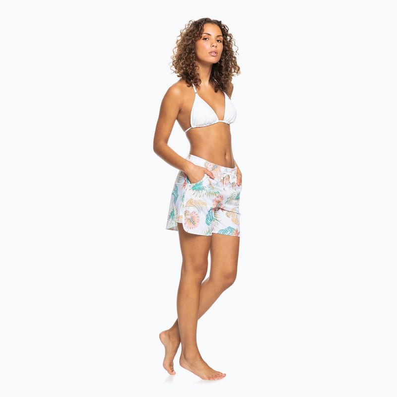 Pantaloni scurți de baie pentru femei ROXY Into the Sun 5" 2021 bright white/lilac 6