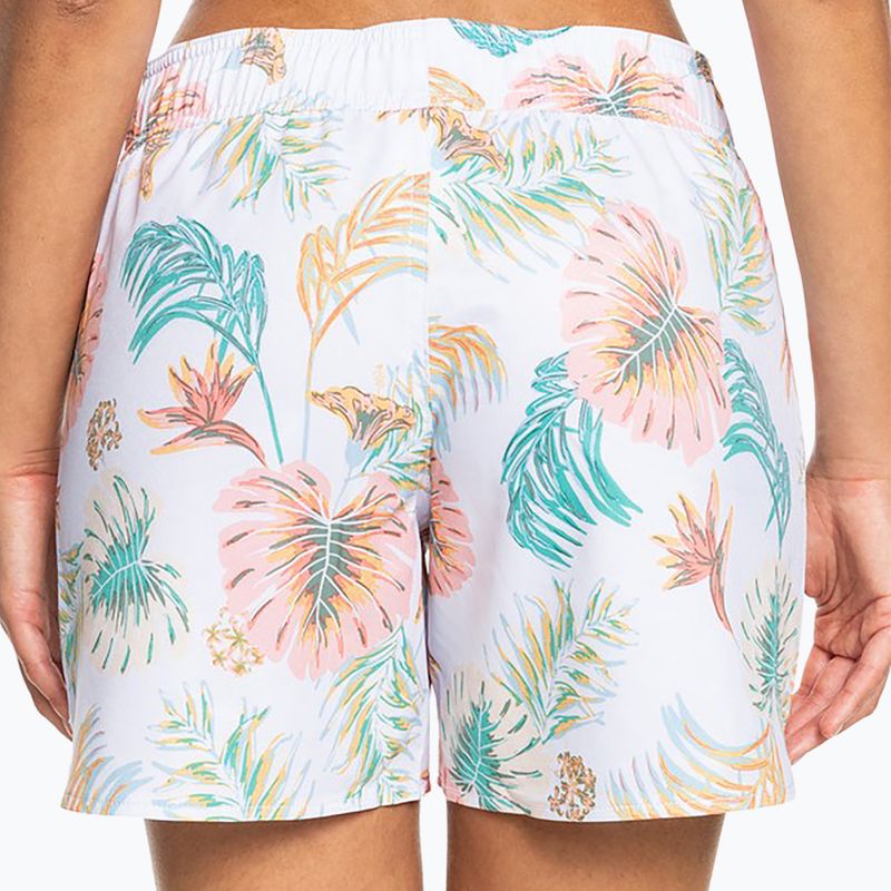 Pantaloni scurți de baie pentru femei ROXY Into the Sun 5" 2021 bright white/lilac 7