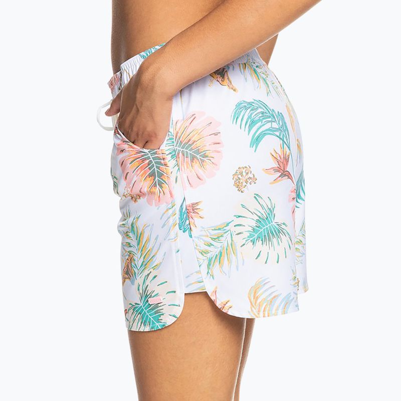 Pantaloni scurți de baie pentru femei ROXY Into the Sun 5" 2021 bright white/lilac 9