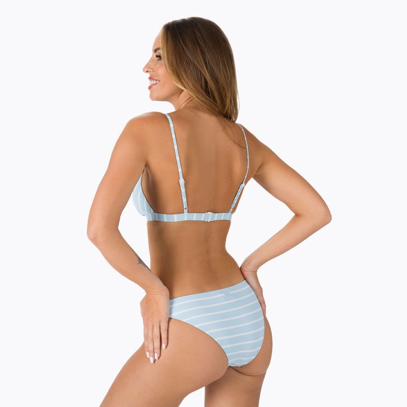 Costum de baie top ROXY Into the Sun 2021 cool blue/linea stripe 3