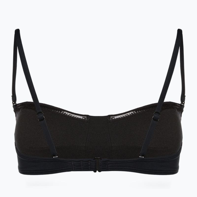 Costum de baie top ROXY Beach Classics Bandeau 2021 anthracite 2