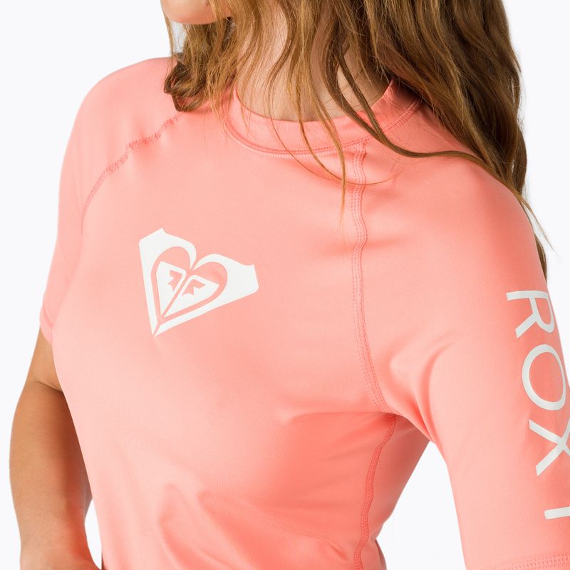 Tricou de înot pentru femei ROXY Whole Hearted 2021 fusion coral 4