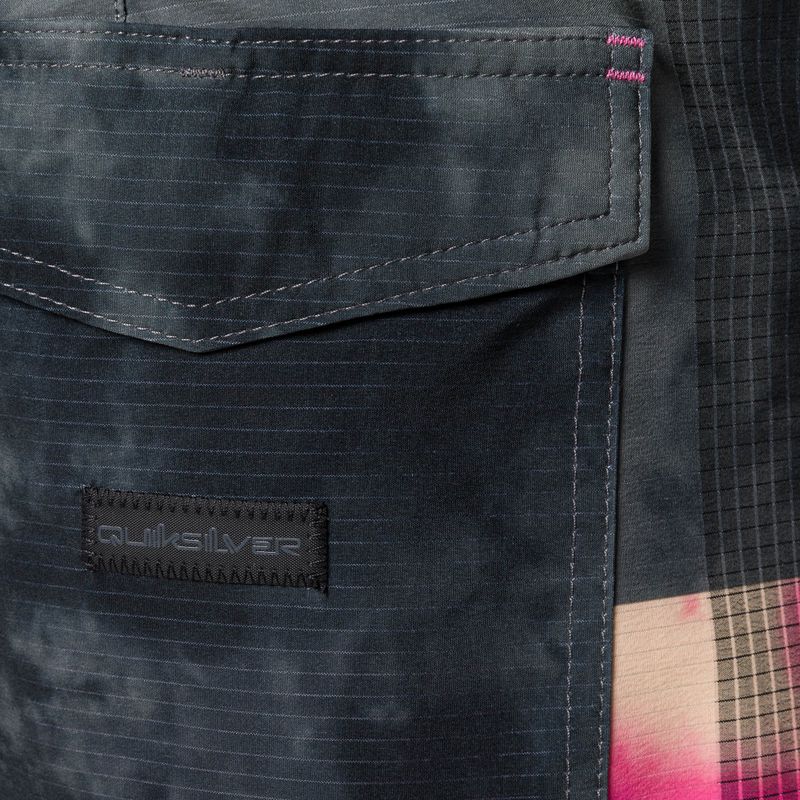 Pantaloni scurți de baie pentru bărbați Quiksilver Highlite Arch 19' gri-roz EQYBS04648-MJY6 4
