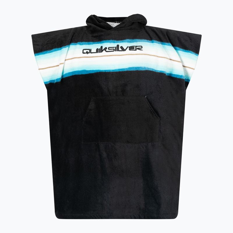 Poncho pentru copii Quiksilver Hoody Towel black/blue