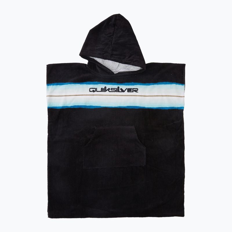 Poncho pentru copii Quiksilver Hoody Towel black/blue 4