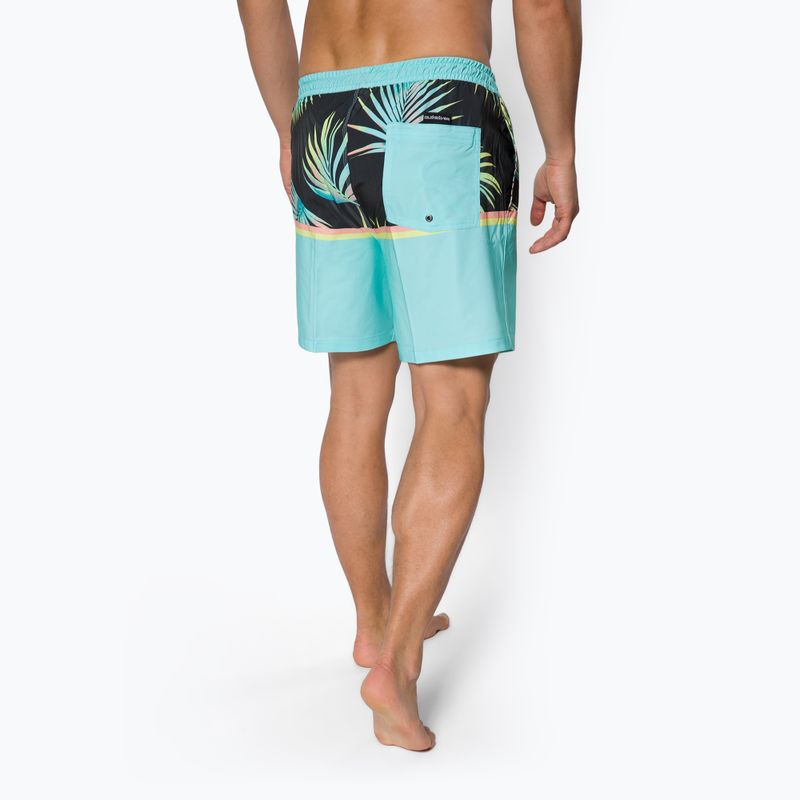 Pantaloni scurți de înot pentru bărbați Quiksilver Ocean Division 17' albastru deschis EQYJVV03891-BGD6 3