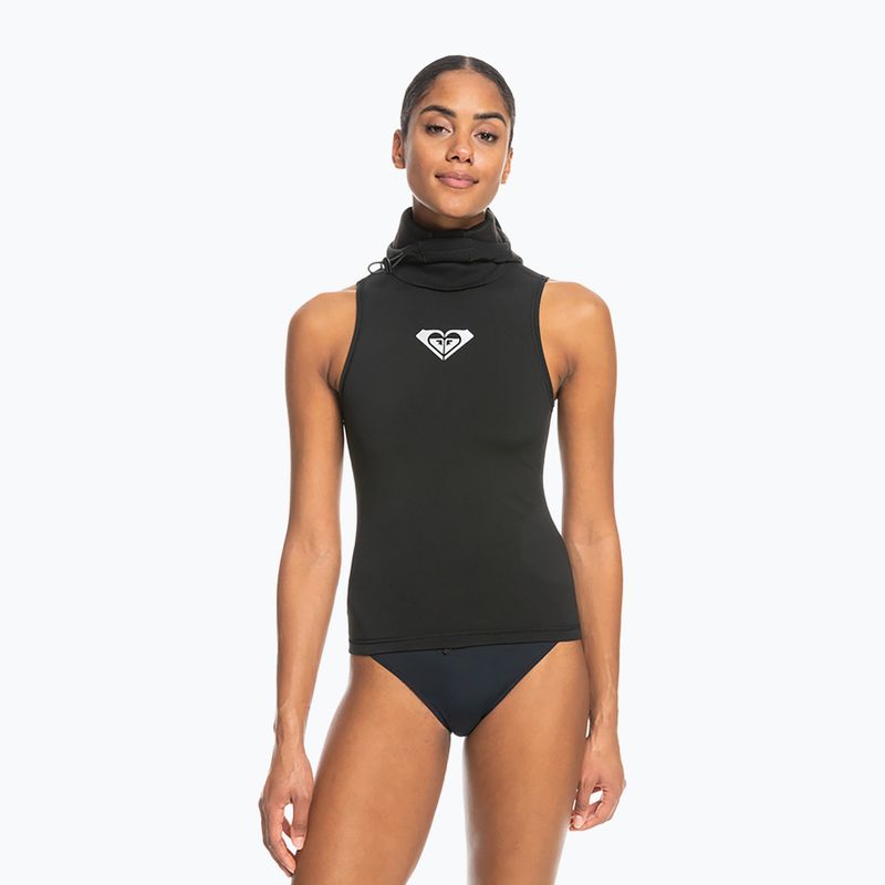 Bluză termică de neopren pentru femei ROXY 2.0 mm Swell Series Hooded Wetsuit Vest true black 3