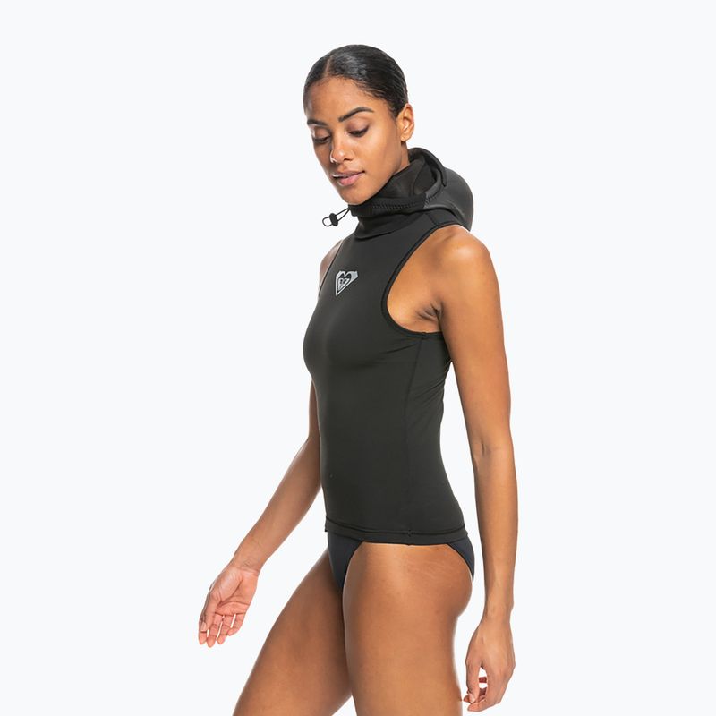Bluză termică de neopren pentru femei ROXY 2.0 mm Swell Series Hooded Wetsuit Vest true black 7