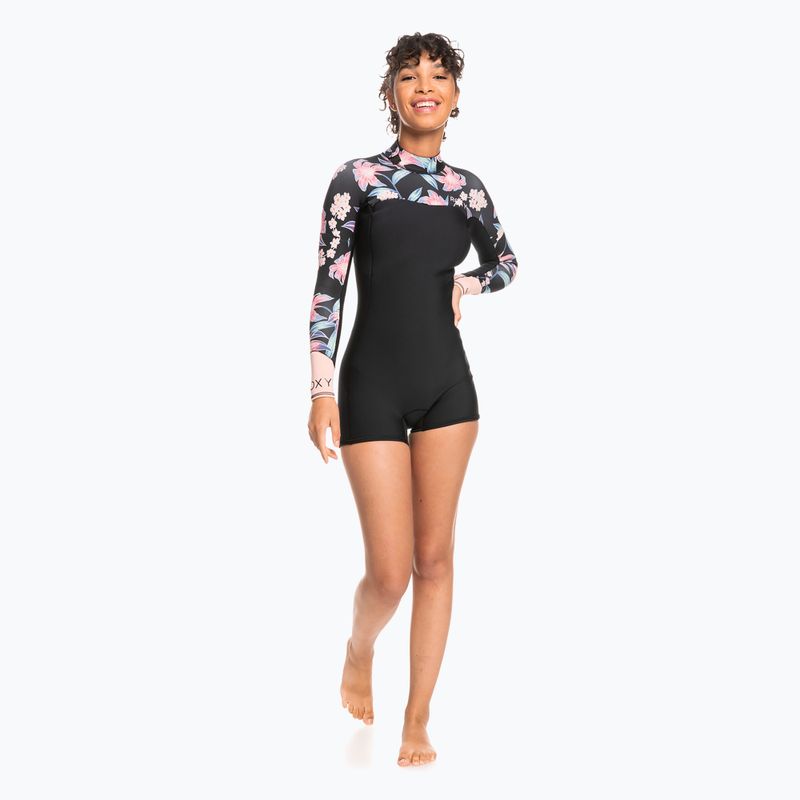 Costum de înot pentru femei ROXY 2.0 Swell Series BZ Qlock anthracite paradise found s 2