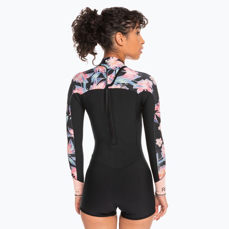 Costum de înot pentru femei ROXY 2.0 Swell Series BZ Qlock anthracite paradise found s 3