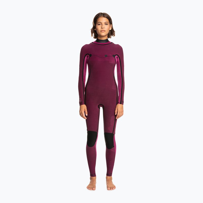 Costumul de neopren pentru femei ROXY 3/2 Elite XT ST Printed FZ GBS 2021 true black/black flowers 5