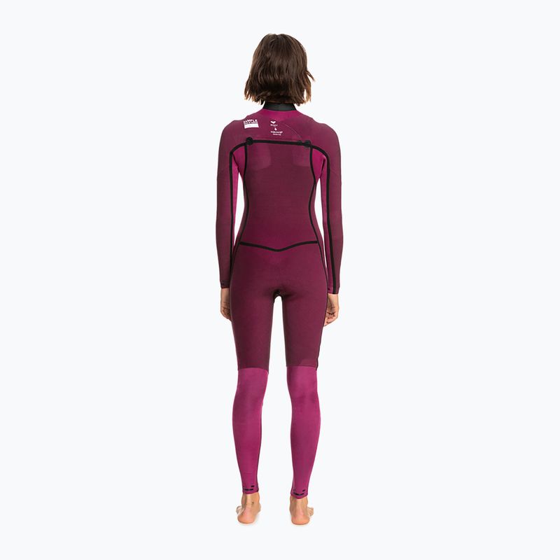 Costumul de neopren pentru femei ROXY 3/2 Elite XT ST Printed FZ GBS 2021 true black/black flowers 7