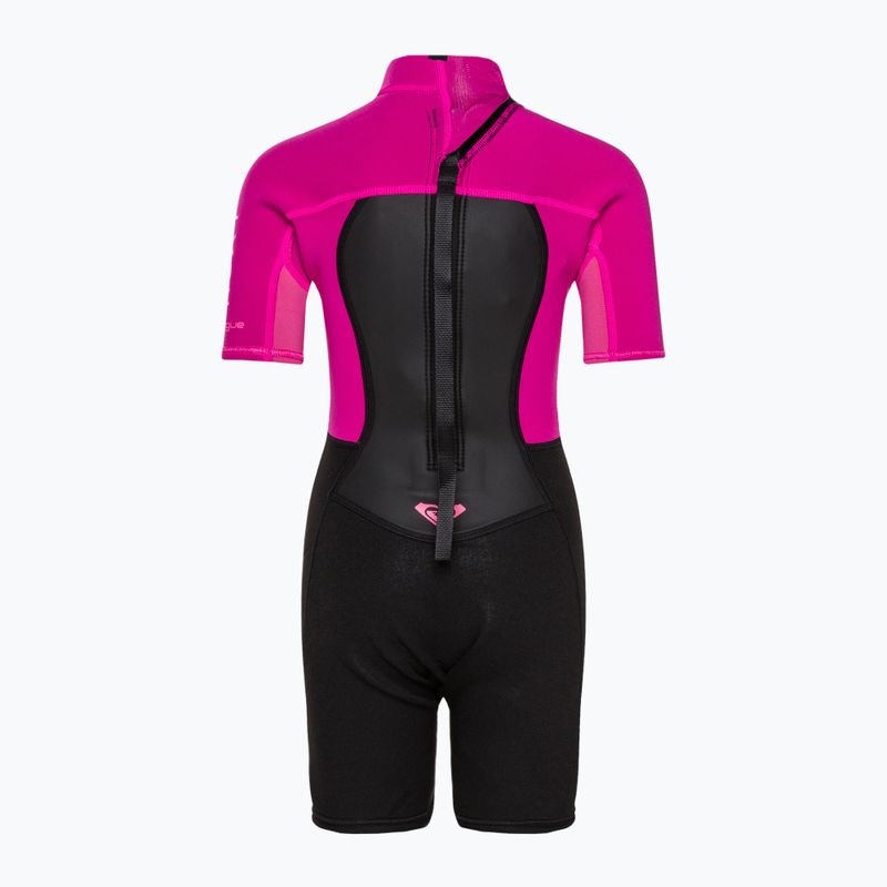 Spumă de înot pentru copii ROXY 2/2 Prologue Girl BZ SS SP FL 2021 festival fuchsia 3