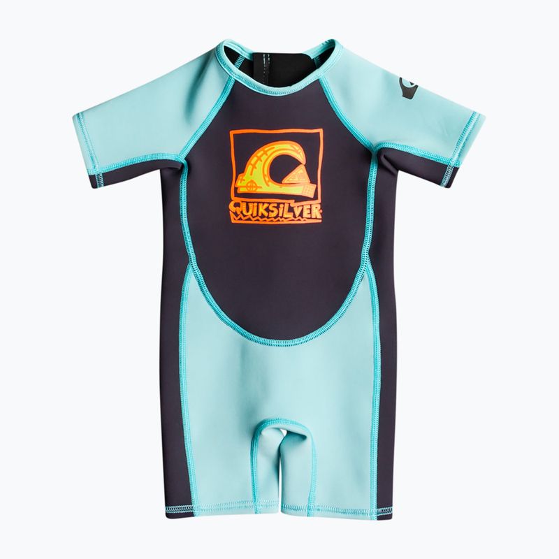 Spumă de înot pentru copii Quiksilver 1,5 mm Toddler SS SP spumă de înot pentru copii negru/jet negru/albastru angelic